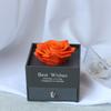 Collar de Flor Eterna de Flor Real Transfronterizo Caja de Joyería Caja de Flor de Rosa Acrílica Día de San Valentín Flores Secas