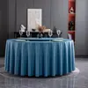 Mantel impermeable y a prueba de aceite, sin arrugas y con diseño oculto, mantel redondo grande sin lavado, mantel de PU a prueba de aceite y resistente a las manchas para mesas de conferencia, uso comercial