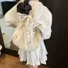 Bolsa de ombro pequena, estilo literário, estilo literário, estilo lazer e férias, grande capacidade, primavera e verão