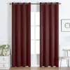 Tela para cortinas mate de doble cara, Tela para cortinas engrosada de alto oscurecimiento, Fabricante de origen de cortinas terminadas exclusivamente para vendedores transfronterizos