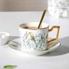Juego de Taza y Platillo de Café de Cerámica al por Mayor Juego de Té de Estilo Europeo Precioso Oro Té Perfumado de la Tarde Taza de Té para el Hogar Vaso para Agua LOGO
