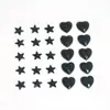 Venta Directa de Fábrica negro amor estrella de cinco puntas Luna acrílico Diamante pegatinas cara escenario maquillaje Pegatinas de Diamante