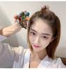 Anillo para el pelo color Morandi versión coreana de cuerda para la cabeza simple ins bola de flor nudo de cuerda para el pelo banda de goma tienda de dólares Yiwu al por mayor