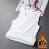 Ropa interior térmica para hombre al por mayor con forro polar y grosor extra, chaleco sin mangas ajustado, chaleco de punto, capa base talla grande