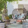 Divertida Cesta Colgante Creativa Nido de Pájaro Jardín Terraza Patio Ratán Columpio Exterior Impermeable Protector Solar Tumbona Exterior para Niños