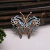 60625 Cobre Estilo Antiguo Joyería DIY Hecho a Mano Goteo de Aceite Mariposa Tocado Corona para el Cabello Material Accesorios 47*51mm
