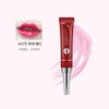Brillo labial rojo con bordado de labios rojos, color inverso y bordado de color sólido, leche de labios rojos, resistente al agua.