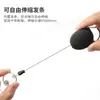 Em Estoque Armação de Liga de Zinco Fivela de Puxar Fácil Metal Oval Puxador de Chaveiro Outdoor de Puxar Fácil Fivela Retrátil