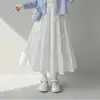 Nova Coleção de Primavera e Outono para Crianças: Conjunto de Duas Peças: Cardigã Doce com Gola de Renda e Saia Elegante e Delicada