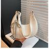Bolso de Moda Media Luna para Axila para Mujer 2025 Nuevo Moda Primavera Lazo Bolso Dumpling Bolso de Hombro para Viaje