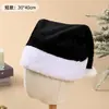 Novo chapéu de Natal LED transfronteiriço, Chapéu de Papai Noel de pelúcia com luz para festa de Natal, Suprimentos de decoração de Natal