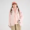 Chaqueta tres en uno del mismo modelo de Luotuo para hombre, carcasa rígida impermeable y cortavientos, adecuada para mujeres menudas, chaqueta deportiva para exteriores y montañismo