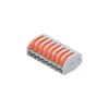 Terminal de fiação para luminária, conector de fio, terminal de conexão rápida universal para fios rígidos e macios, 2 entradas / 2 saídas, 3 entradas / 3 saídas