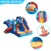 Castillo inflable temático de policía de animales, parque de atracciones para niños, ciudad de juguetes, equipo de parque infantil de circuito de obstáculos, venta directa del fabricante