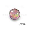 F136 Titanio Clavo para Oreja Borde Ondulado Incrustado Ópalo Aurora Clavo para Oreja Aleación de Titanio G23 Joyería para Perforación del Cuerpo Humano Clavo para Labio