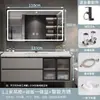 Mueble de baño con lavabo cerámico integrado, lavamanos, tocador de baño, combinación de mueble para lavabo de baño