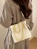 Bolso de hombro único con cadena de diamantes de alta gama para mujer, nuevo y elegante bolso cruzado de lujo ligero 2026, bolso tipo cubo versátil para el trabajo