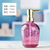Botella Espesa de Vidrio para Gel Antibacterial, Botella de Vidrio de Color para Champú y Gel de Ducha, Botella Dispensadora de Loción en Stock