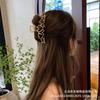 Pinza Grande de Metal para el Cabello con Diseño Irregular de Corazón Líquido, Accesorio para el Cabello para Mujeres, Pinza de Garra para Cola de Caballo Alta, Pinza de Tiburón