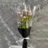 Dia dos Namorados saco de flor de haste única embalagem de buquê de flores saco de embalagem para flores frescas material de embalagem para flores frescas produto semiacabado rosa flor saco de manga transparente Festival da Deusa