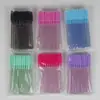 Comercio exterior caliente varilla de cristal cepillo de silicona para pestañas cepillo para cejas polvo de cebolla maquillaje mini cepillo color rizador de pestañas