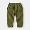 Pantalones para niños al por mayor 2024 nuevos pantalones casuales para niños pantalones estampados de bebé coreano marea una generación de cabello