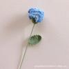Clavel artificial tejido a mano, flor de lana, ramo de punto terminado, venta al por mayor, regalo para el Día del Maestro, Día de la Madre