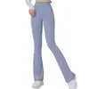 Pantalones de yoga deportivos lulu nuevos de primavera y verano, pantalones de fitness transpirables de secado rápido, pantalones de pierna ancha acampanados de cintura alta adelgazantes