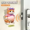 Shiba Inu 3D Manija de Puerta Pegatina Anticolisión Tope de Puerta Almohadilla Amortiguadora Silenciosa Juguete Creativo de Descompresión para Apretar Barriga Grande Anticolisión