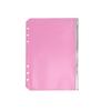 Bolsa con cremallera para cuaderno de hojas sueltas A5A6, bolsa de almacenamiento clasificadora por color de núcleo reemplazable, bolsa portátil, material PVC, bolsa para páginas interiores