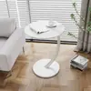 Mesa pequeña minimalista moderna mesa de café pequeña móvil mesa de noche para sala de estar dormitorio mini mesa de esquina estante de almacenamiento para el hogar
