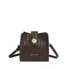Bolso de Mano Cuadrado Pequeño de Moda de este Año para Mujer, Nuevo Modelo Invierno 2025, Patrón Tejido, Bolso de Hombro de Lujo Ligero, Bolso Cruzado a la Moda