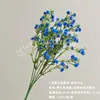 Ramo de Flores Artificiales Azules Escena de Boda Rosa Mariposa Orquídea Materiales Florales DIY Accesorios de Arreglo