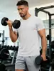 Transfronteiriço 2026 Verão Masculino Manga Curta Cor Sólida Versátil Multicor Fashionável Esportivo Secagem Rápida Gola Redonda Top Tendência Atacado