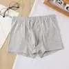 Ropa interior para hombre transfronteriza en stock, bóxers lisos para niño, shorts de algodón puro para joven, cómodos y transpirables para niños