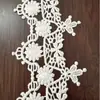 Fabricante de Encaje Soluble en Agua, Flores Tridimensionales, Bordado de Seda de Leche, Accesorios de Encaje para Ropa de Mujer con Código de Barras, Bordado de Encaje