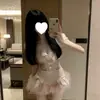 Chica de Paja Deseo Puro Ángel Sexy Alas Cupido Lindo Rosa Deseo Puro Falda Corta Lencería Sexy 2603