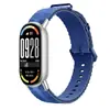 Adecuado para Xiaomi Mi Band 8/9/10, nueva correa de silicona a rayas, correa de silicona deportiva para reloj inteligente de 14 mm