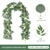 Vime de Eucalipto Artificial Transfronteiriço de 2m Folha de Dinheiro Vime Pendurado para Vitrine, Casamento, Festa, Planta Verde Artificial Tira Decorativa