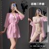 Primavera Ropa Interior Sexy Encaje Quitarse Provocación Perspectiva Calado Pijama Sexy Entrepierna Abierta Coqueteo Pasión Caliente 3998
