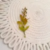 Plantas Aquáticas Artificiais e Acessórios Verdes, Acessórios de Folhas de Plantas Falsas, Materiais DIY para Paisagismo, Decoração de Broche de Eucalipto de Três Galhos