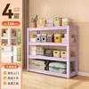 Gabinete de almacenamiento a prueba de polvo multicapa de acero, gabinete de almacenamiento de piso para el hogar con puerta abatible transparente, gabinete para juguetes disponible en múltiples especificaciones