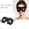 Máscara de Mascarada Media Cara Accesorios de Halloween Máscara de Ojos de Encaje Negra con Forma de Princesa para Niños Mujeres Adultos