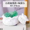 Caja de aromaterapia de yeso de cristal natural, piedra difusora sin llama, yeso para colorear DIY, adorno de piedra de cristal pintado