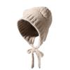 Otoño e Invierno Lindo Gorro de Punto de Oso para Padres e Hijos Cálido Gorro de Lana para las Orejas Coreano Peludo a Prueba de Frío Sombrero para Exteriores