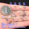 Prata Esterlina S925 Acabamento Fino Contas Contadoras Flor Pequena Espaçador Cristal Joias Artesanato Fazer Pulseira Colar Acessórios DIY Feitos à Mão