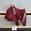 Conjunto de Chaqueta de Primavera y Otoño para Niños, Conjunto Deportivo de Dos Piezas de Marca Moderna para Niños en Otoño, Ropa Elegante de Comercio Exterior para Niños Pequeños