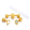 Acessórios para joias DIY fivela magnética redonda pulseira colar fivela de conexão fivela magnética elo de corrente de cauda W370