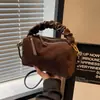 Bolso Cuadrado Pequeño de Ante Melard 2024 Moderno Versátil Bolso Almohada Gran Capacidad Bolso de Hombro Cruzado para Viajar