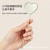 Espejo de Inspección con Forma de Corazón para Extensiones de Pestañas, Lente Rectangular, Antirrizado, Superficie de Espejo Antivaho, Espejo para Pestañas, Espejo Oral Redondo